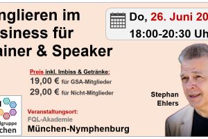 Besonderer Info-Abend für Coaches, Trainer und Redner am 26.06.2025 um 18 Uhr in München