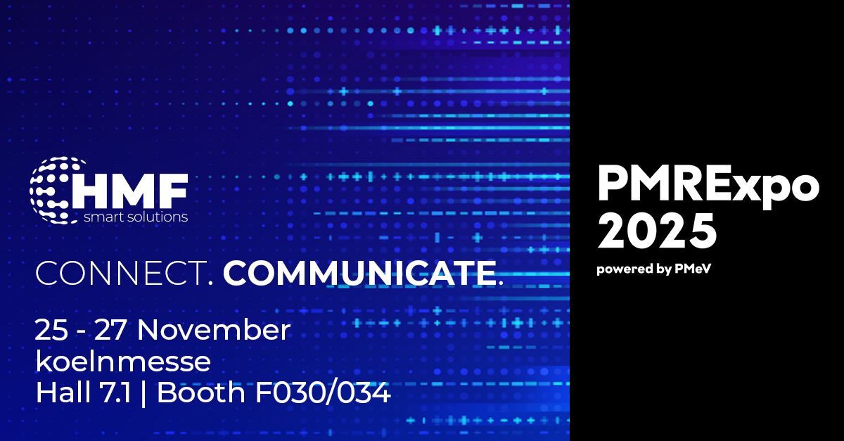 Besuchen Sie HMF Smart Solutions auf der PMRExpo 2025 in Köln!