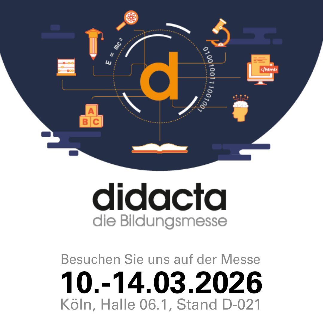 Besuchen Sie uns auf der didacta die Bildungsmesse in Köln!