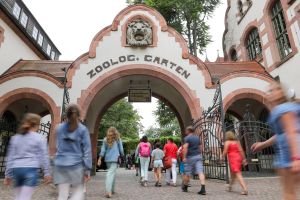 Besucher im Zoo Leipzig