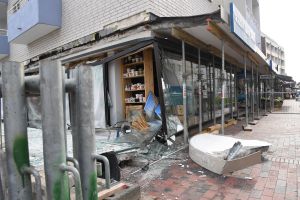 Beton-Vordach in Westerland auf Sylt stürzt ab