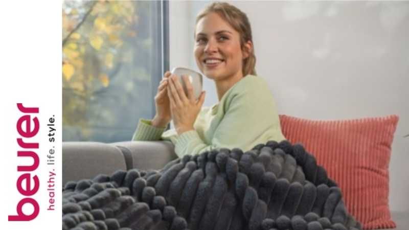 Beurer – Für alle, die Wärme lieben, bietet Beurer jetzt die passenden Begleiter – vom kabellosen Heizkissen bis zur flauschigen Wärmezudecke