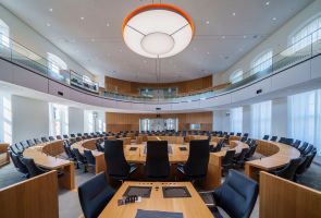 Blick in den Landtag von Rheinland-Plfaz 