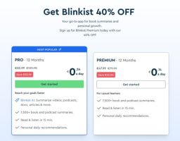 Blinkist Jahresabo für 47,99€ statt 79,99€ (PRO für 83,99€ statt 139,98€) – 40% Rabatt