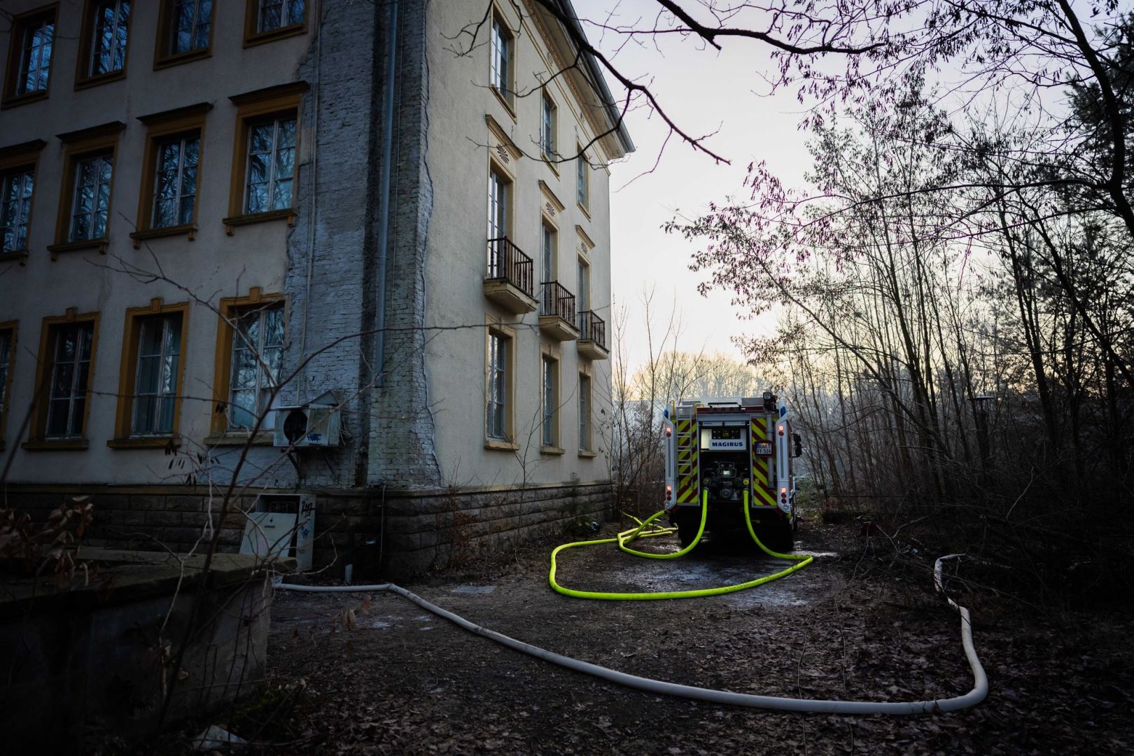 Brand auf Bogensee-Areal in Wandlitz