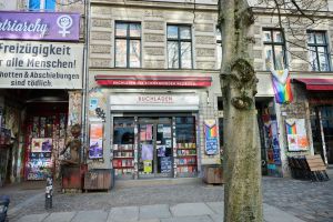 Buchhandlung "Zur schwankenden Weltkugel" in Berlin