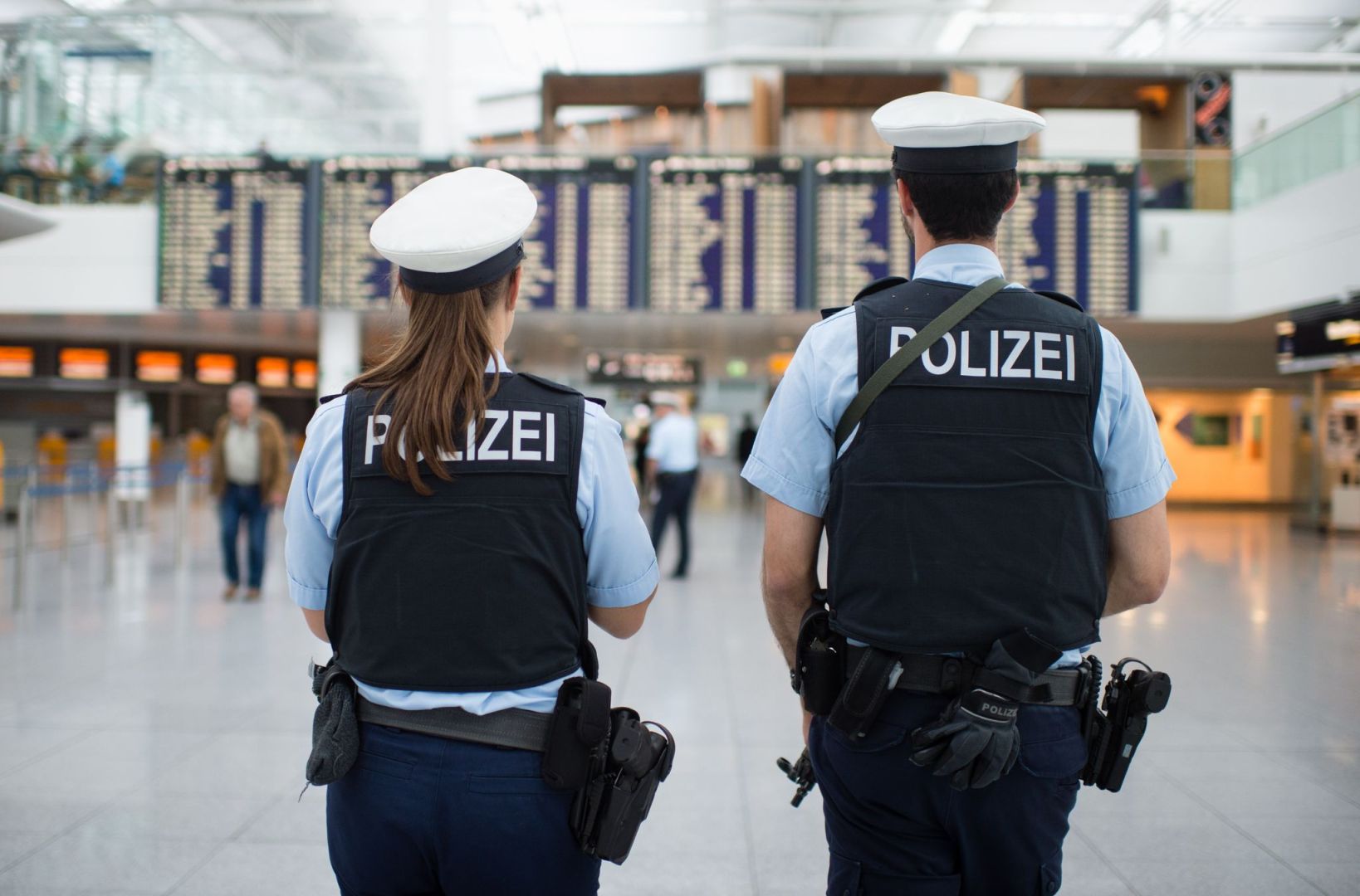 Bundespolizei am Münchner Flughafen