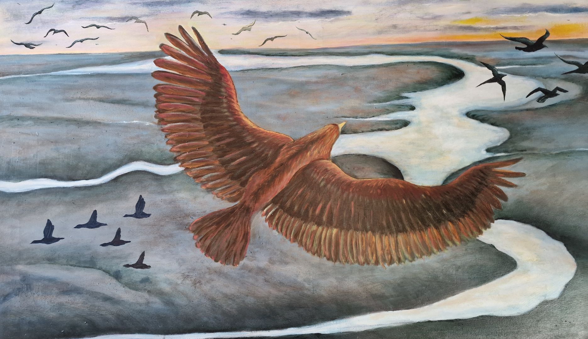 Butjadingen: Farvlüüd im Atrium Burhave – Gemeinschaftsausstellung „Woanders ist auch schön“