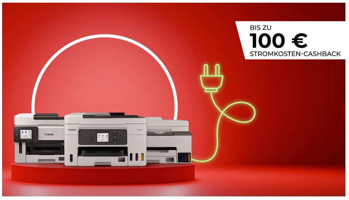 Canon startet Cashback-Promotion für MAXIFY GX Megatank-Drucker