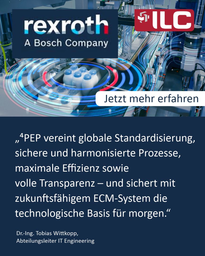 Case Study: Bosch Rexroth setzt auf ⁴PEP von ILC