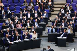 CDU, CSU und AfD bei einer Abstimmung im Bundestag (Archiv)