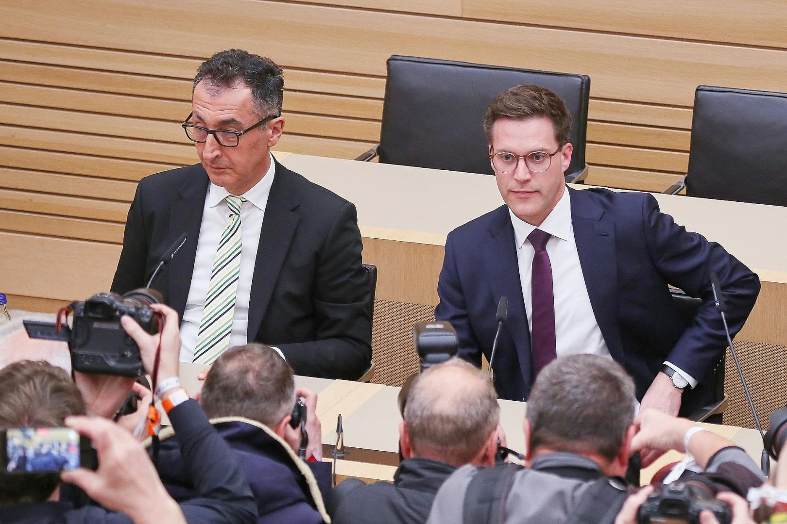 Cem Özdemir und Manuel Hagel am 08.03.2026