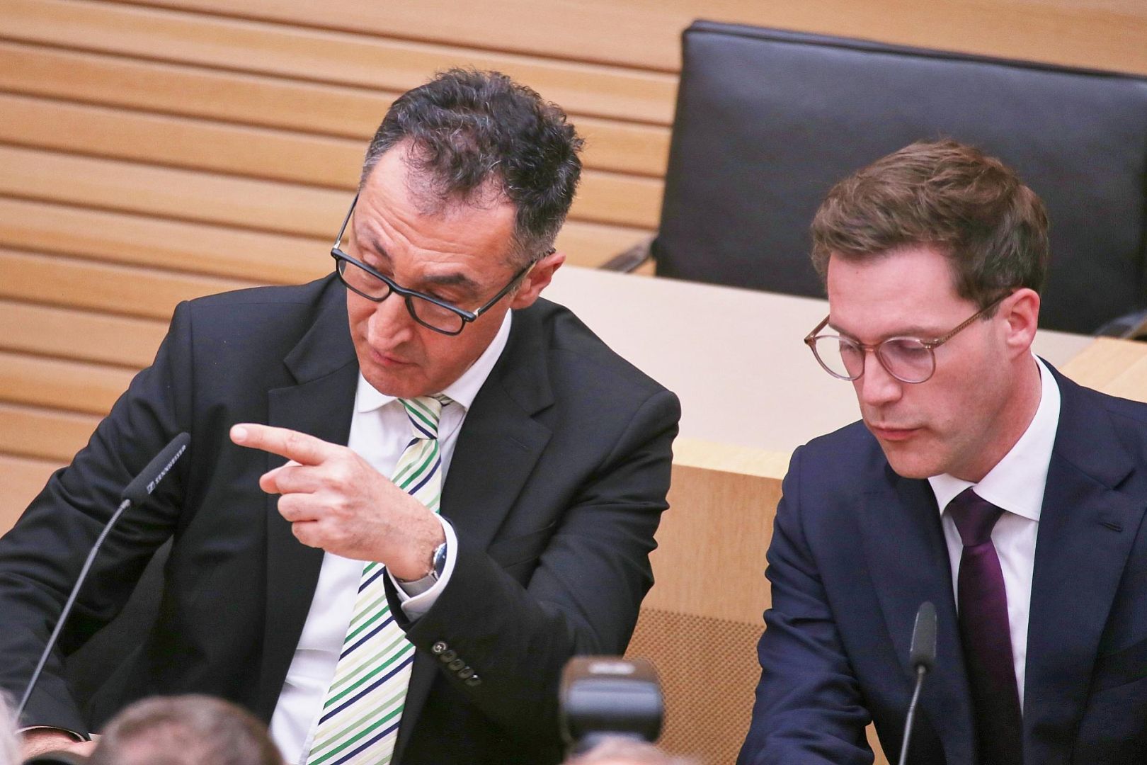 Cem Özdemir und Manuel Hagel am 08.03.2026