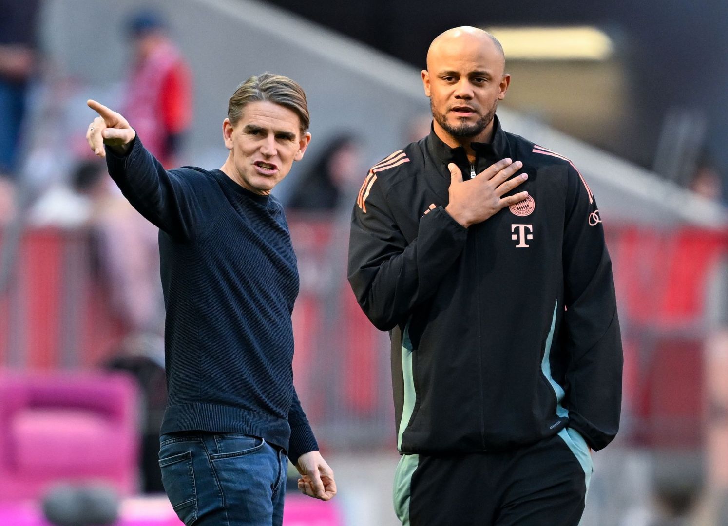 Christoph Freund und Vincent Kompany