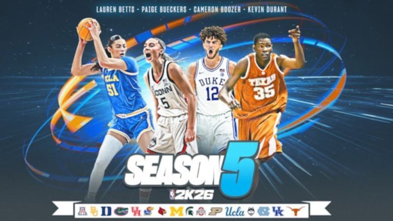 College‑Basketball erobert NBA 2K26 – Season 5 liefert neue Uni‑Inspirationen