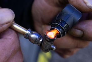 Crack-Süchtige in Frankfurt