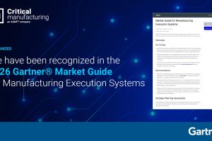Critical Manufacturing im Gartner® Market Guide für MES 2026 als Representative Vendor genannt