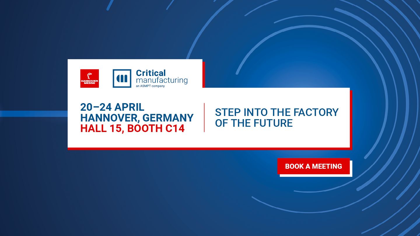 Critical Manufacturing zeigt auf der Hannover Messe 2026 eine MES-basierte Industrial Operations Platform für KI-gestützte Fertigung