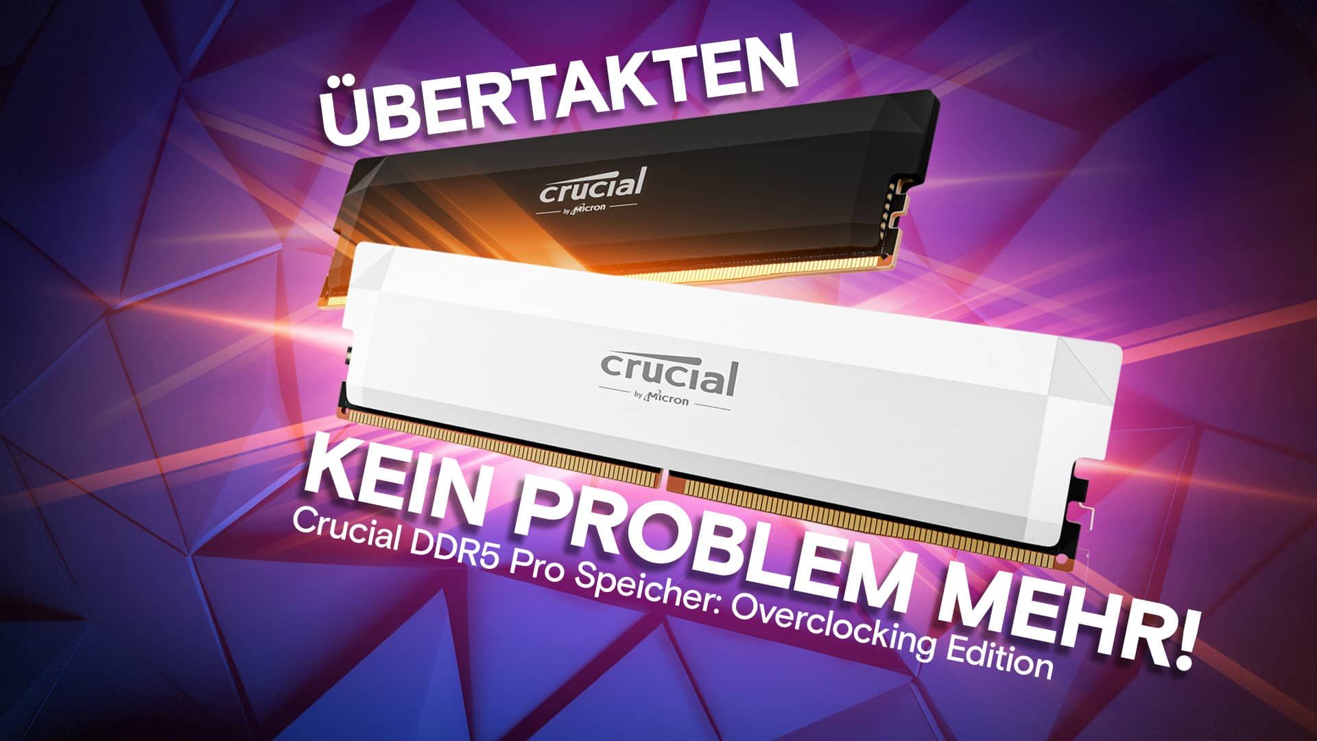 Crucial stellt DDR5 Pro OC 6400 CL32 Gaming-Arbeitsspeicher vor