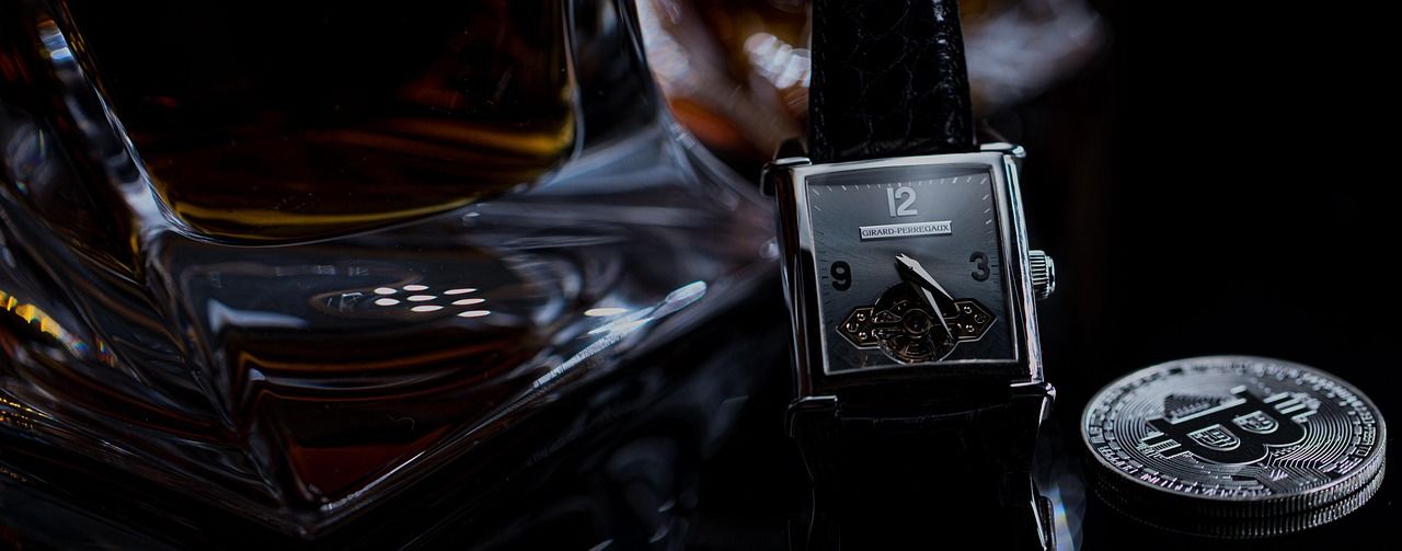 cryptocurrency, bitcoin, coin, money, digital, finance, crypto, cognac, liquor, clock