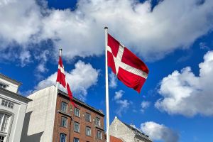 Dänemark Fahnen (Archiv)