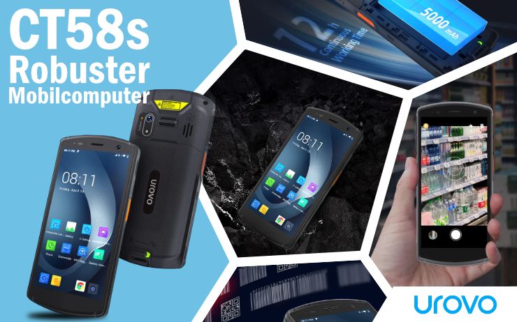 Der neue, robuste UROVO CT58s Mobilcomputer