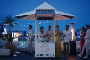 Designorienterterr Solarsonnenschirm Solarbrella überzeugt in den USA