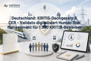 Deutschland März 2026: KRITIS-Dachgesetz in Kraft – CER verpflichtet 1.300 Betreiber zu Zuverlässigkeitsüberprüfungen. Validato Regulations CER digita