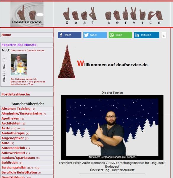 Die drei Tannen“ - Wintermärchen in Gebärdensprache mit Untertitelung