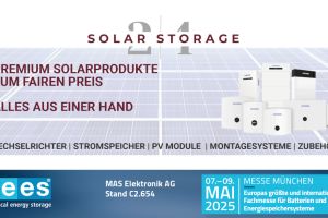 Die MAS Elektronik AG zeigt auf der ees Europe 2025 Lösungen für PV-Anlagen und Stromspeicher