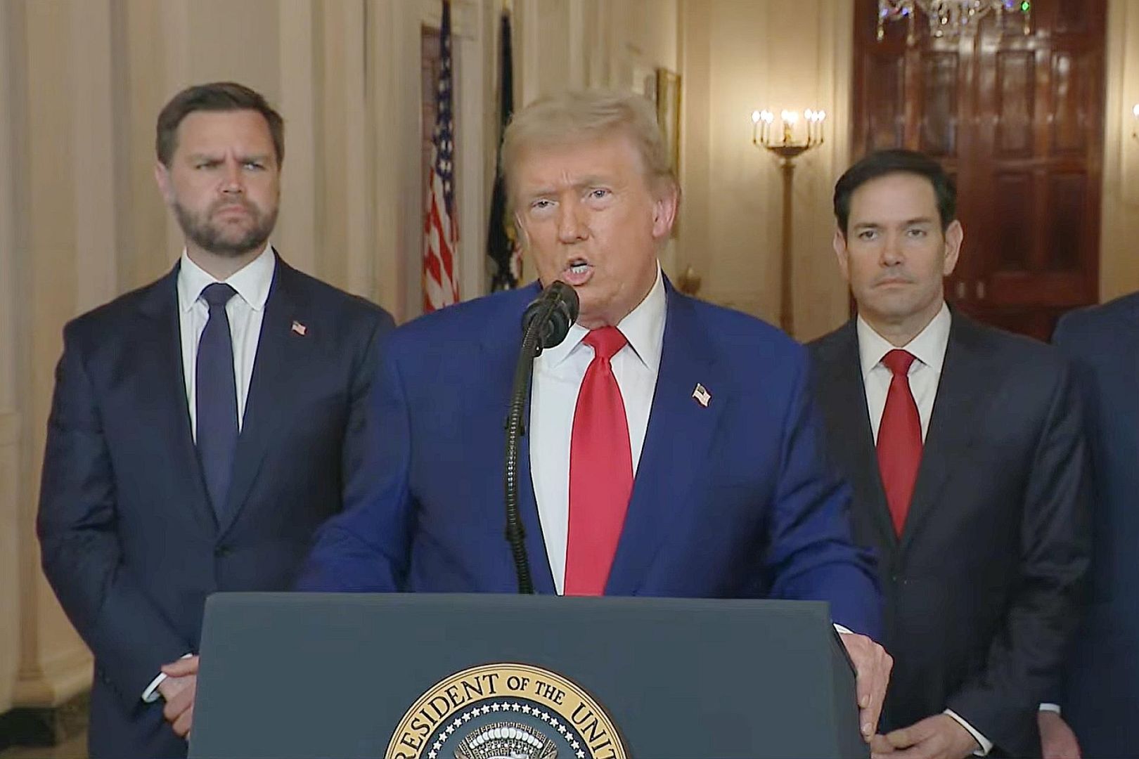 Donald Trump am 21.06.2025 US-Ostküstenzeit