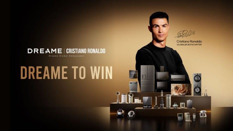 Dreame setzt auf Weltstar Cristiano Ronaldo als neuen globalen Markenbotschafter