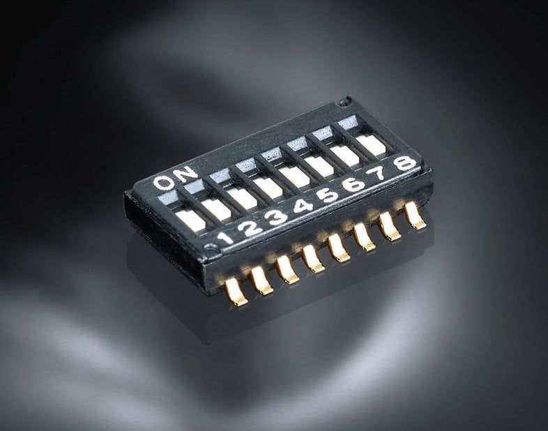 DTCD / DTCJ: SMT DIP-Schalter für platzkritische Anwendungen
