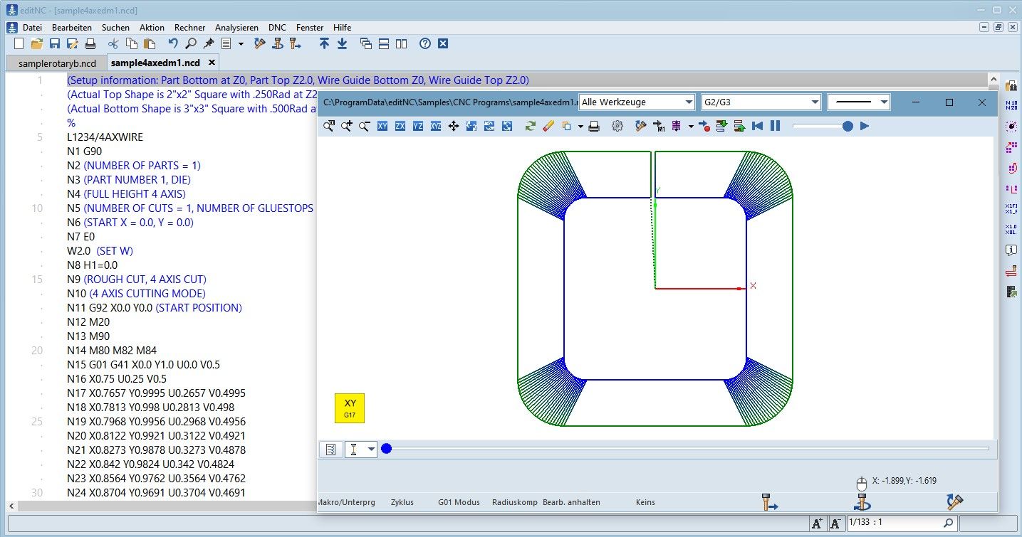 EditNC - budgetfreundlicher, aber funktionsreicher NC-Editor