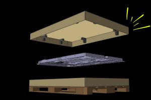 Effiziente Verpackungslösung für Autobatterieabdeckungen: stabil, schnell und recyclingfähig