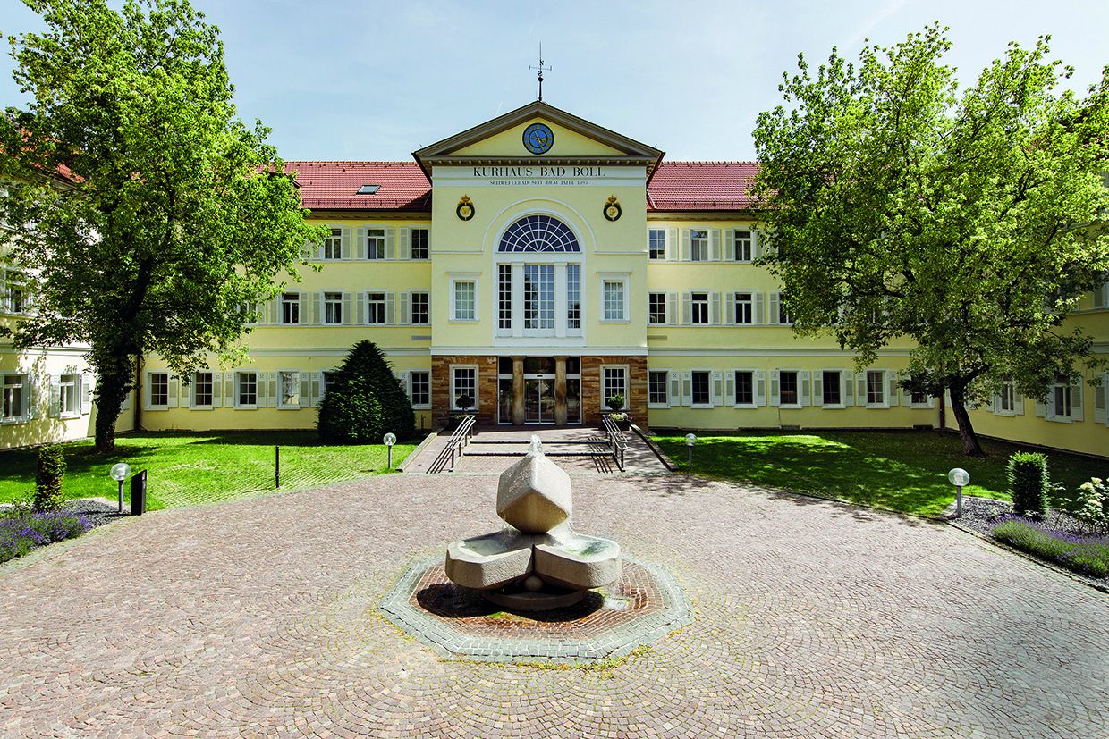 Ehrenamtliche Grüne Damen und Herren in der Rehaklinik Bad Boll
