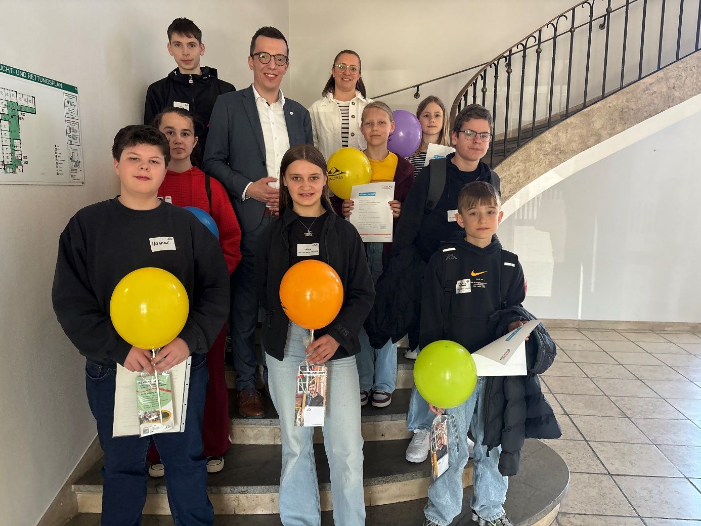 Ein Tag, der Türen öffnet: Erster Kreisbeigeordneter Patrick Krug begrüßt Kinder und Jugendliche in der Kreisverwaltung