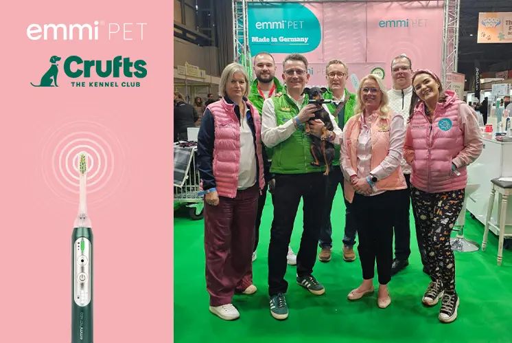 emmi-PET begeistert auf der Crufts mit neuer Ultraschallzahnbürste NEO – Deutschland-Launch auf der Dogs & Fun geplant