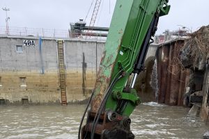 Epiroc treibt präzisen Rückbau unter Wasser am Antwerpener Europa-Terminal voran