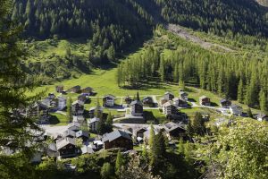 Erdrutsch am Bietschhorn in der Schweiz