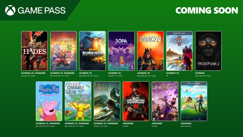 Erfahrt mehr zu den Xbox Game Pass Highlights im September