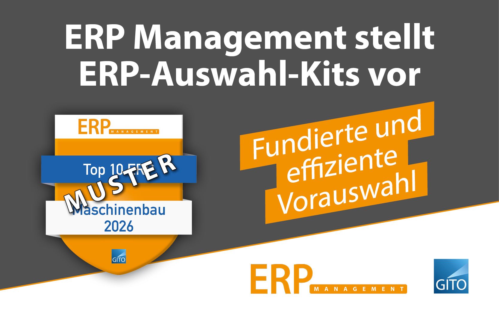 ERP-Auswahl nach Branchen:  ERP Management stellt die neuen Top 10 Auswahl-Kits vor