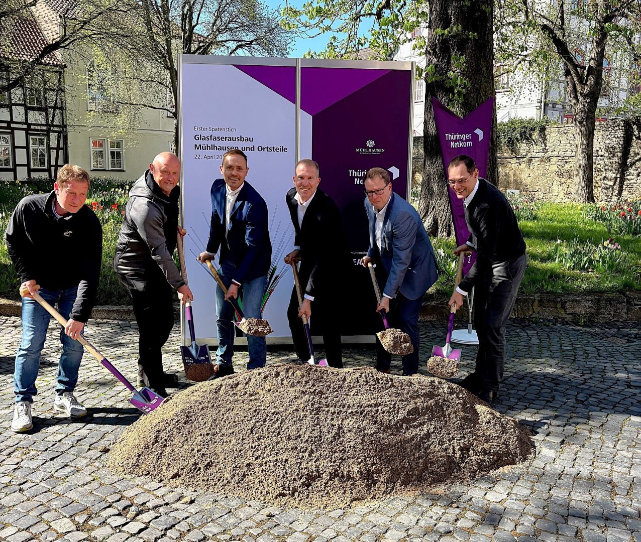 Es geht los! Thüringer Netkom startet Glasfaserausbau in Mühlhausen