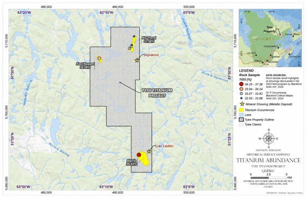 Eureka Metals mobilisiert Explorationsprogramm 2026 auf Titanprojekt Tyee zur Weiterentwicklung hochgradiger Titanziele und zur Bewertung unerprobter EM-Anomalien