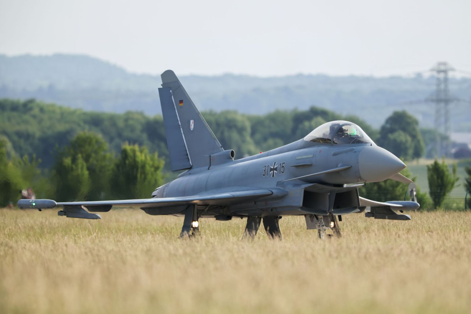 Eurofighter bei Übungsflug am Luftwaffenstützpunkt Nörvenich