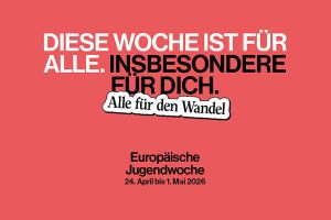 Europäische Jugendwoche 2026 startet europaweit