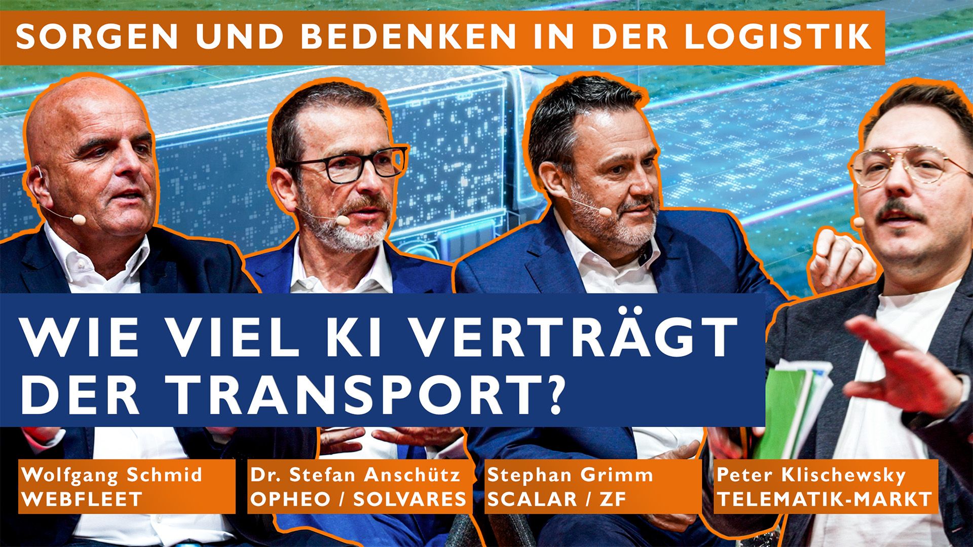 Expertenrunde: Wie viel Künstliche Intelligenz verträgt der Transport?