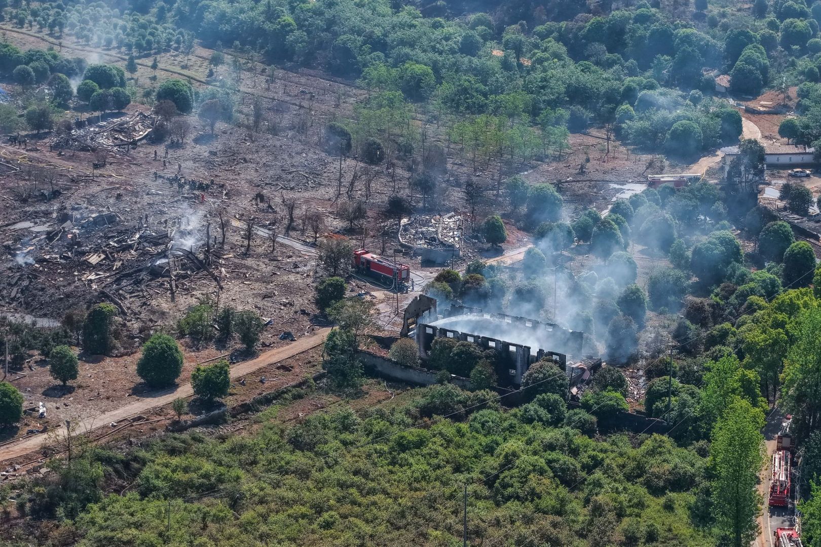 Explosion in Feuerwerksfabrik in China