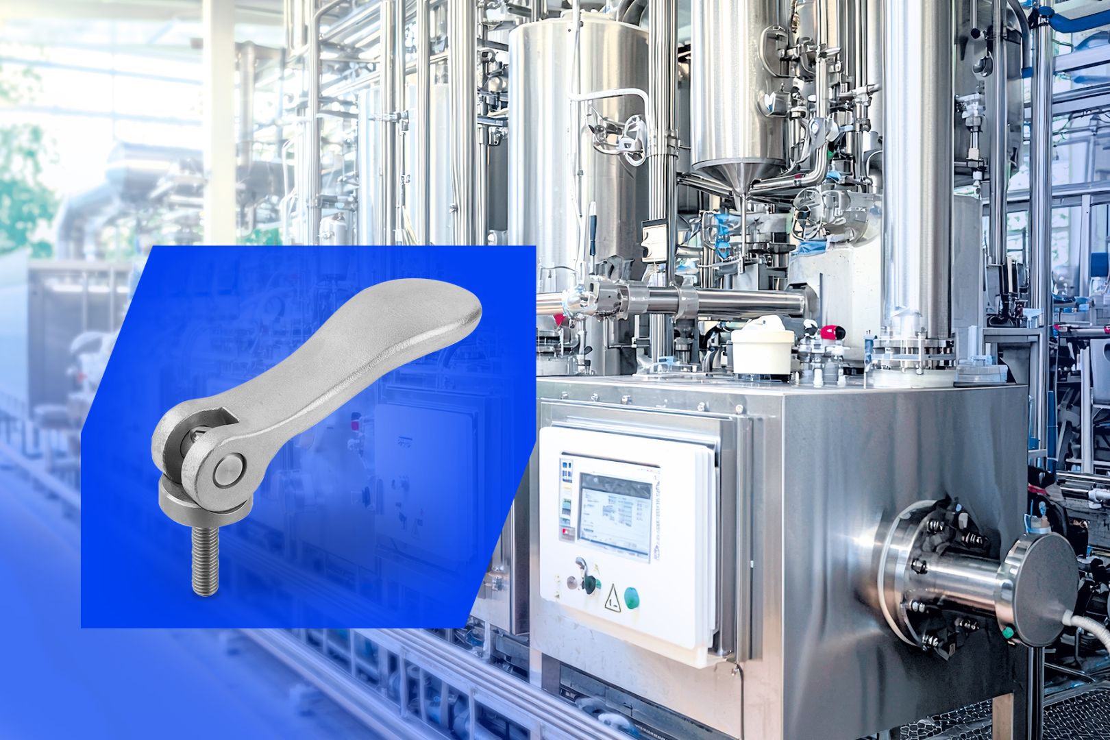 Exzenterhebel aus Edelstahl A4 erweitern das KIPP-Portfolio