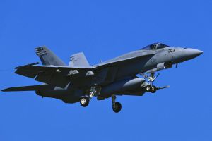 F/A-18-Kampfflugzeug der U.S. Navy